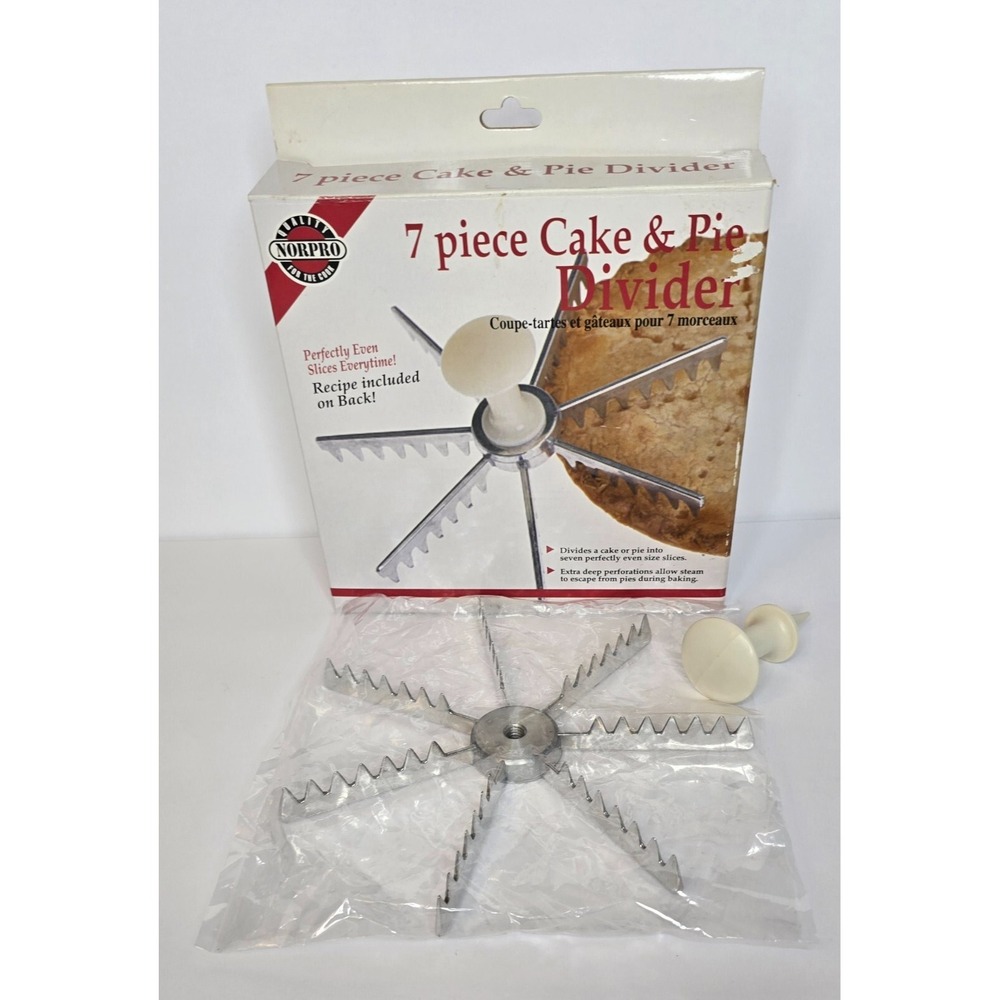 NORPRO 7 PIECE CAKE AND PIE DIVIDER ITEM #3264 NEW IN BOX - Picture 8 of 8